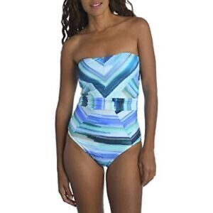 La blanca halter / strapless one piece swimsuit
